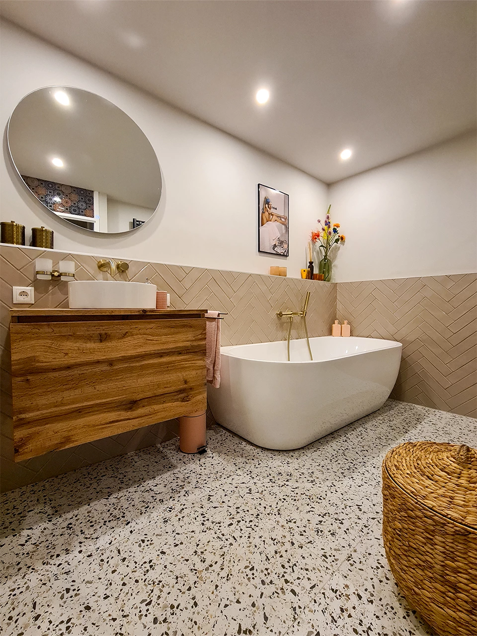 70s Interieur Badkamer - sfeervolle badkamer 18