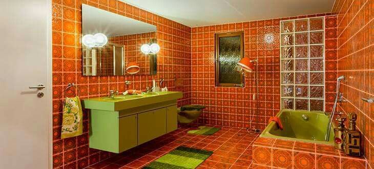 70s Interieur Badkamer - sfeervolle badkamer 5