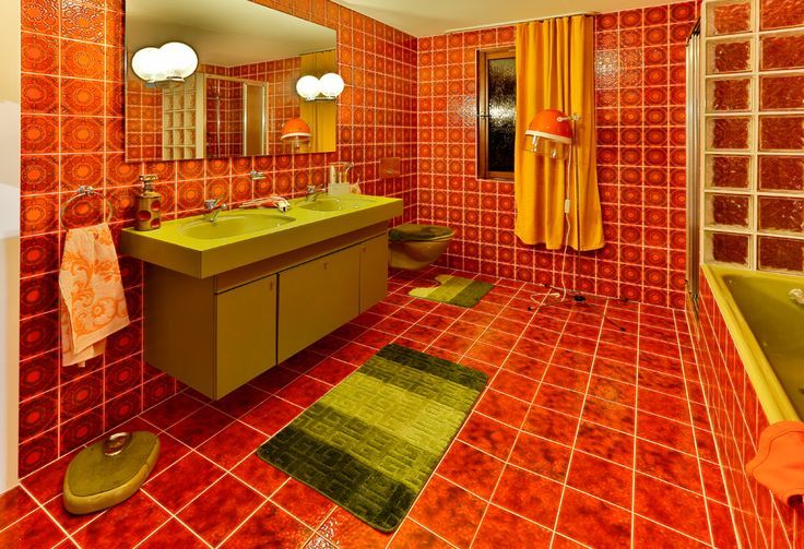 70s Interieur Badkamer - sfeervolle badkamer 7