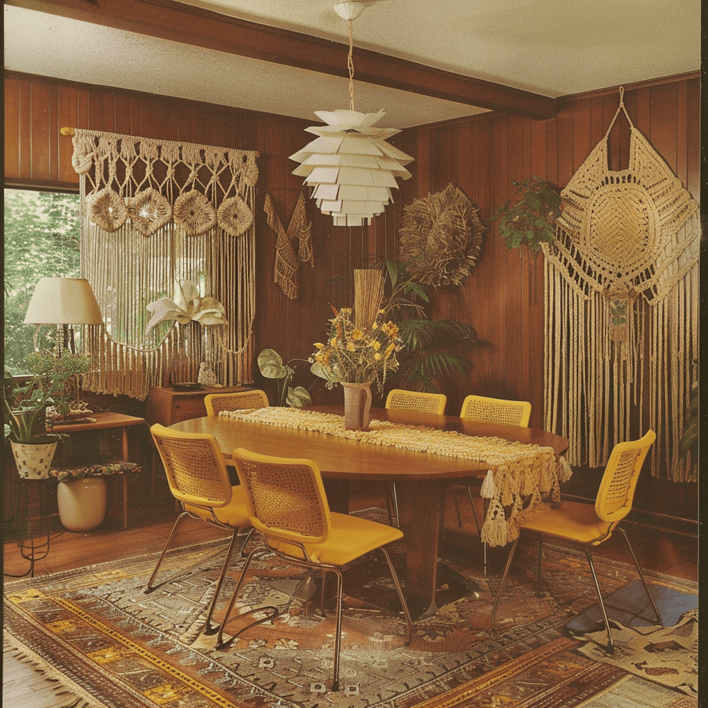 70s Interieur Eetkamer - sfeervolle eetkamer 12