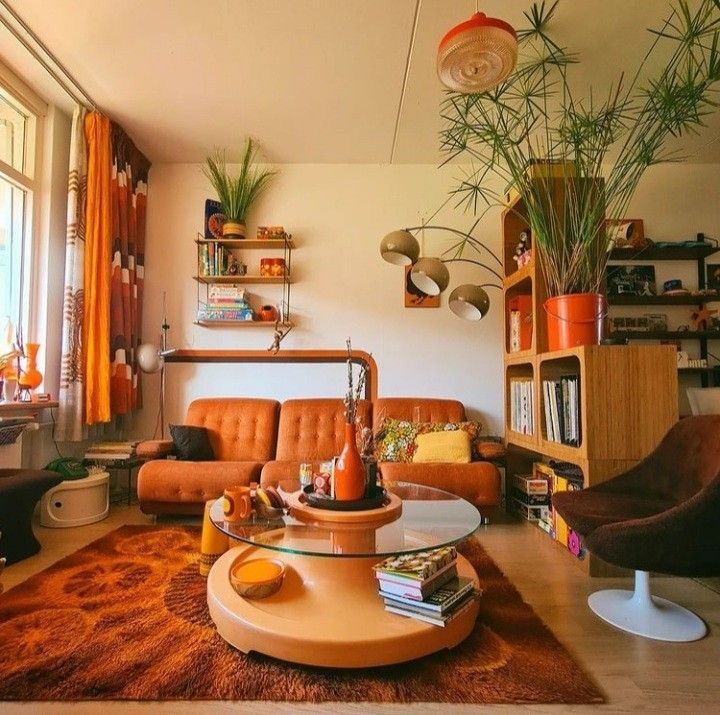 70s Interieur Woonkamer - sfeervolle woonkamer 2
