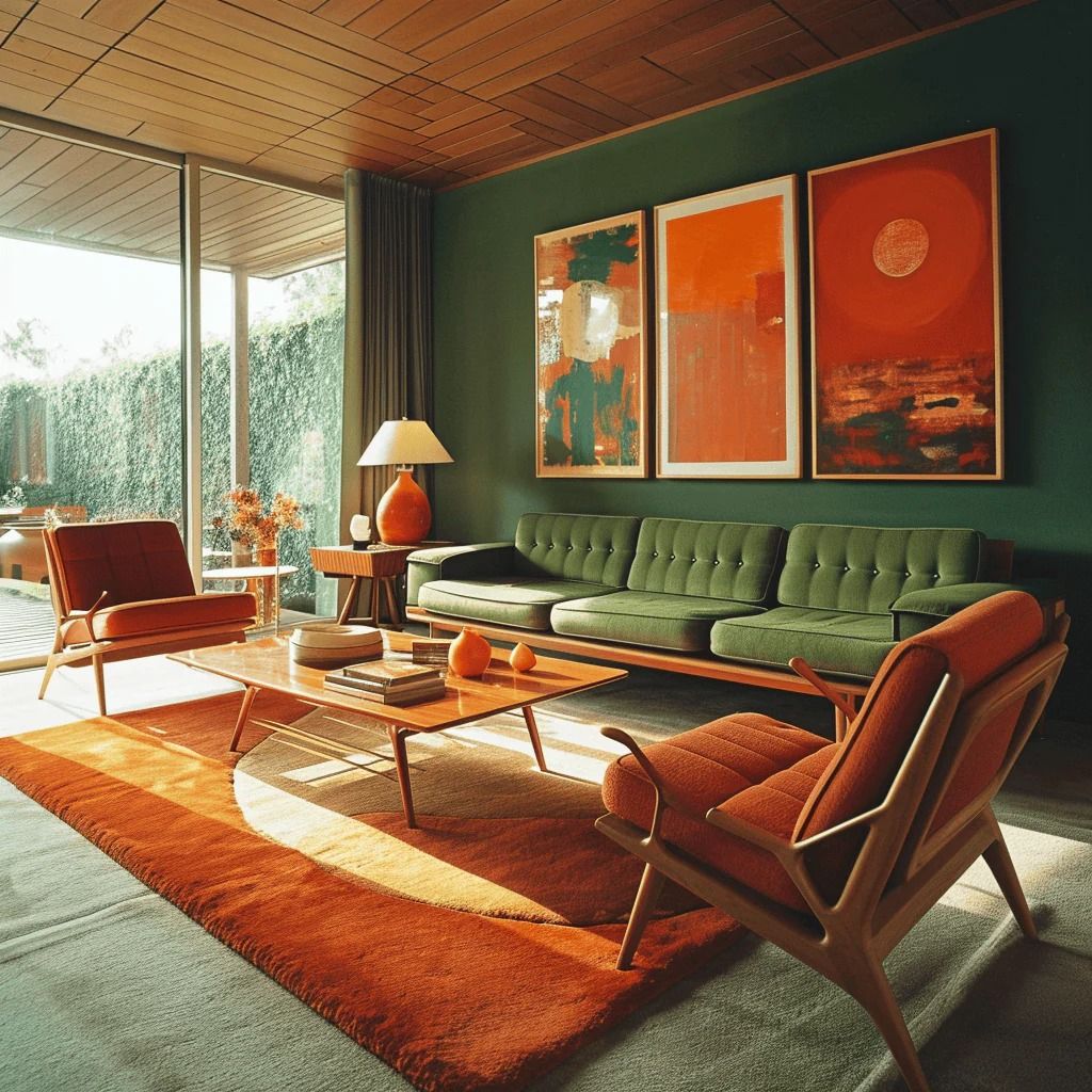 70s Interieur Woonkamer - sfeervolle woonkamer 5