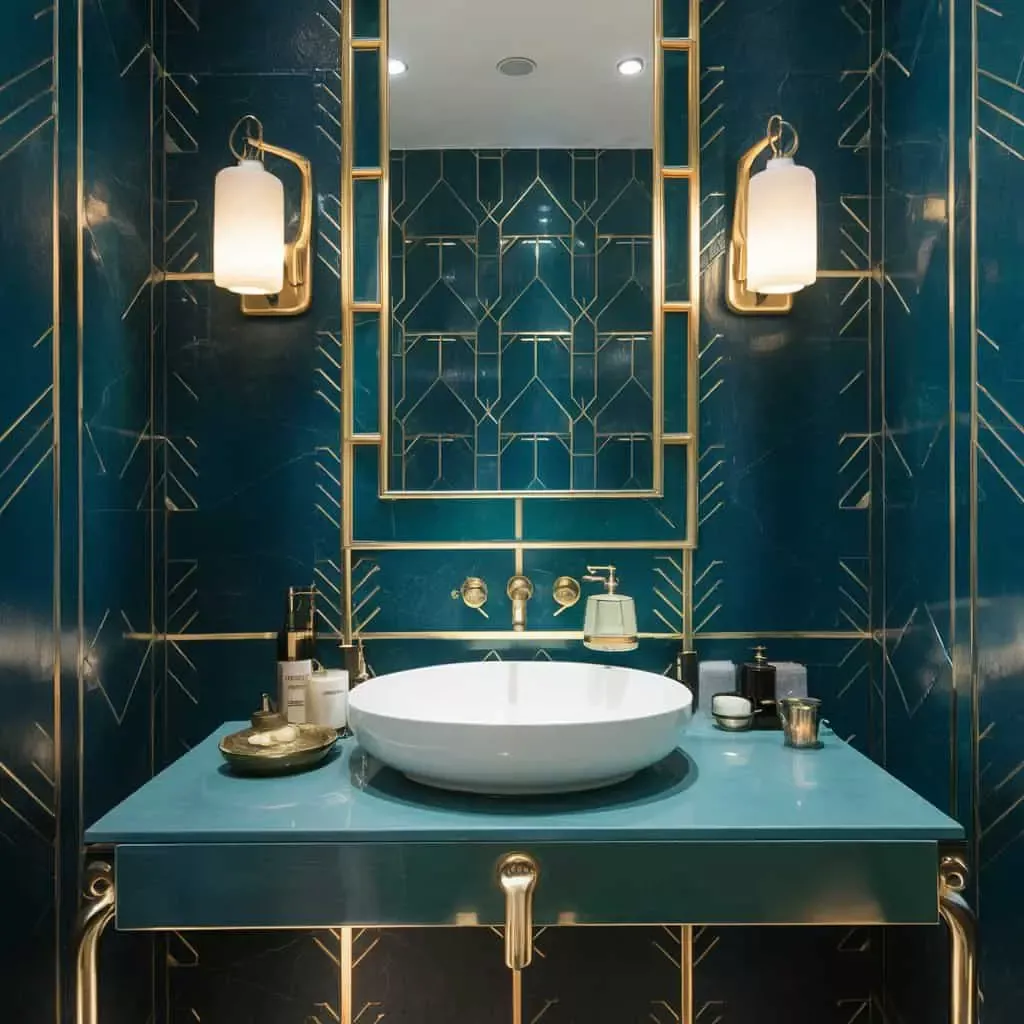 Art Deco Badkamer - sfeervolle badkamer 11