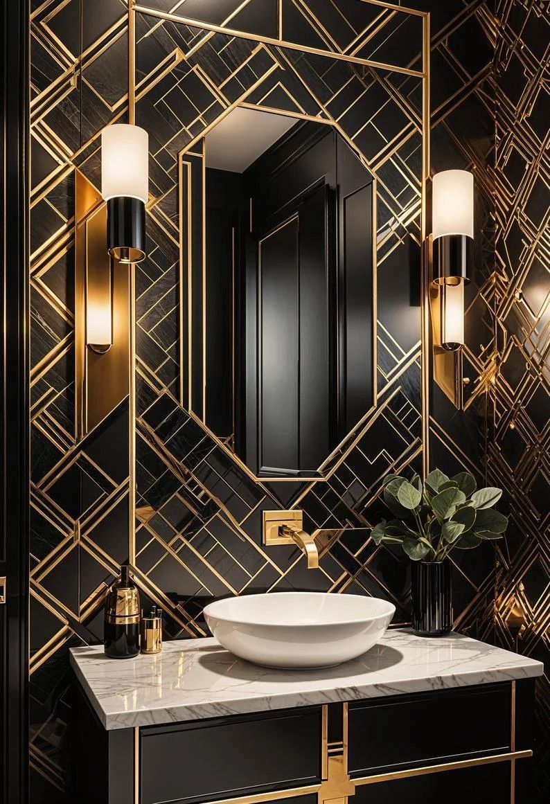 Art Deco Badkamer - sfeervolle badkamer 13