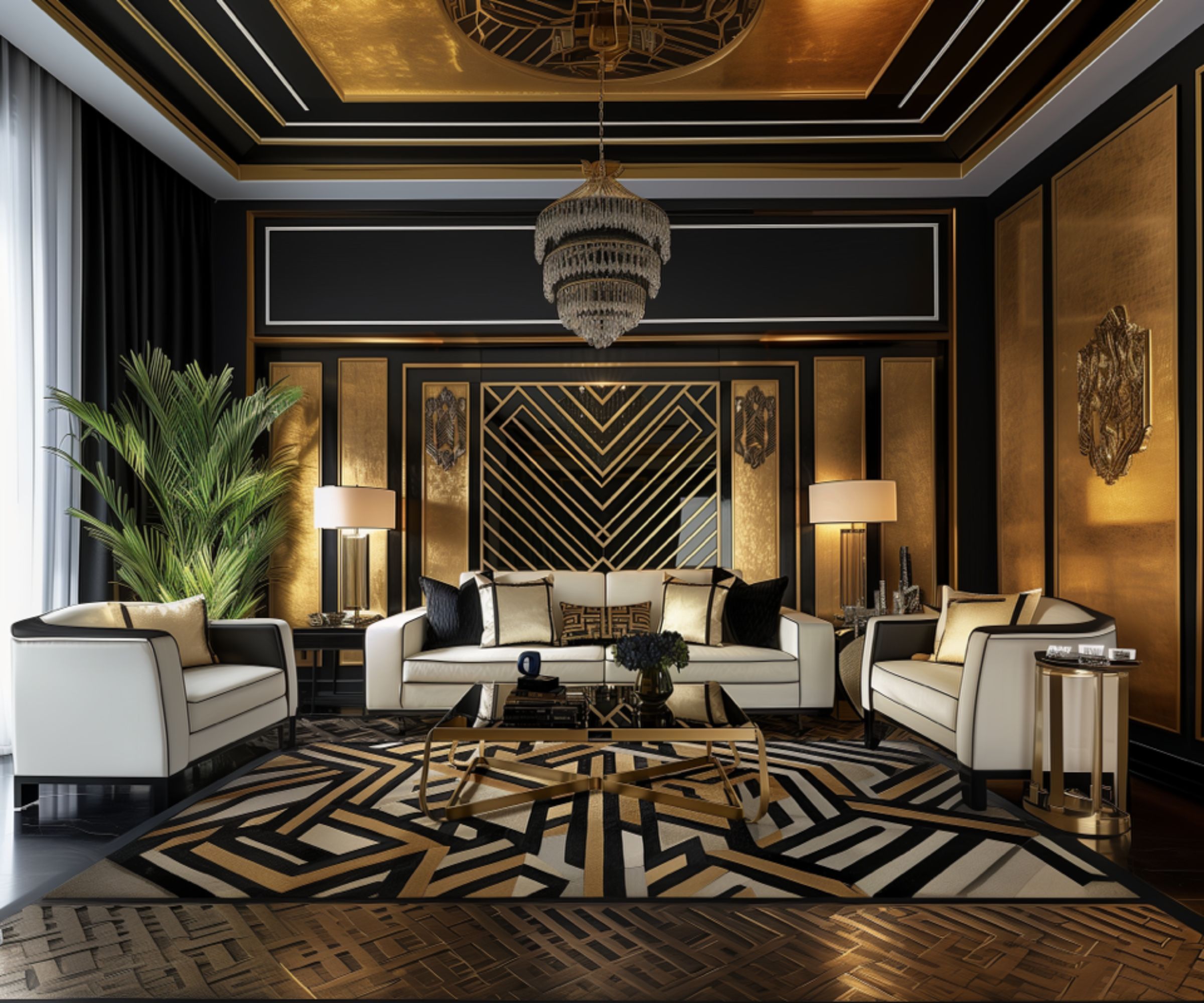 Art Deco Woonkamer - sfeervolle woonkamer 2