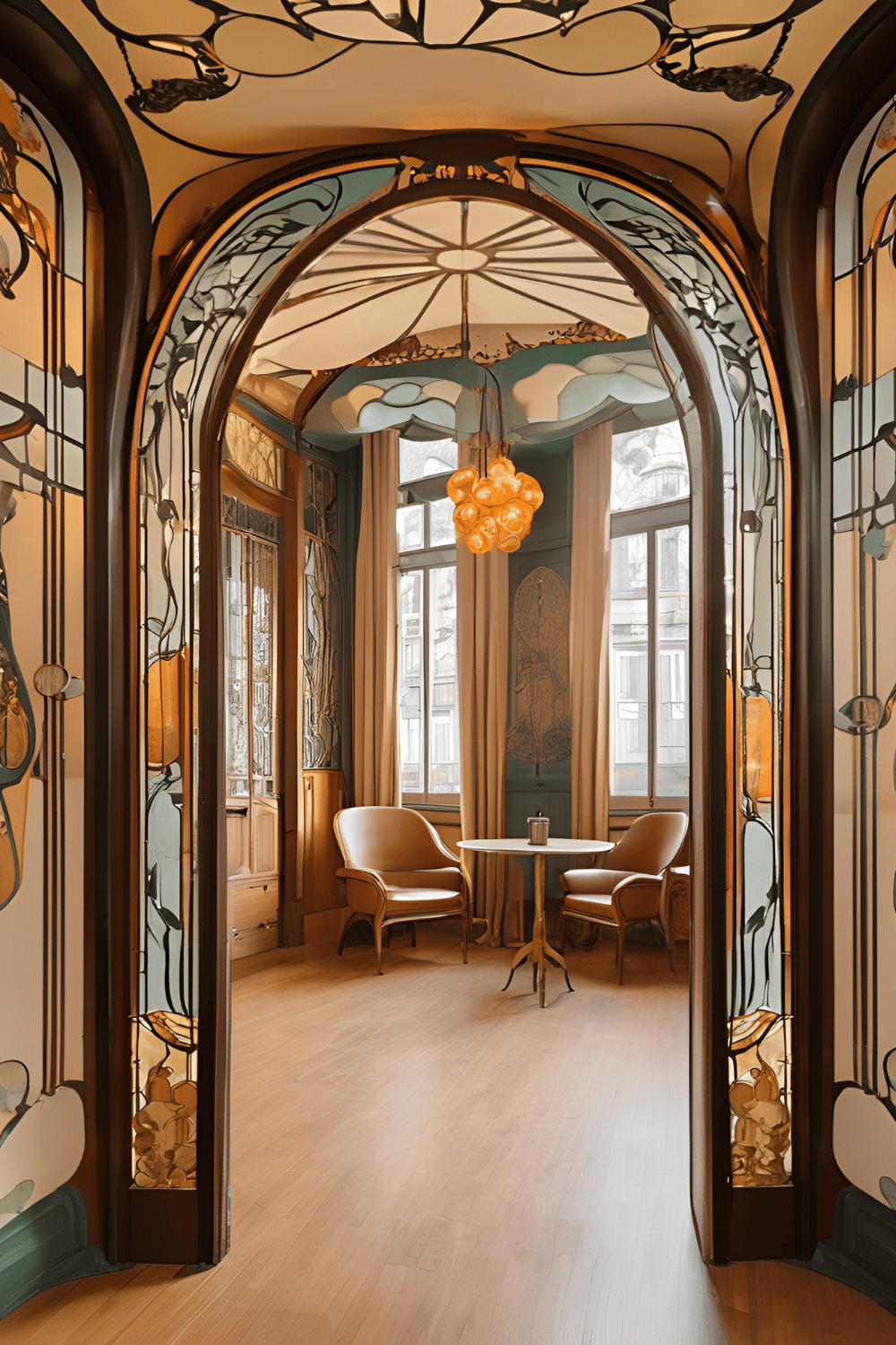 Art Nouveau Badkamer - sfeervolle badkamer 8