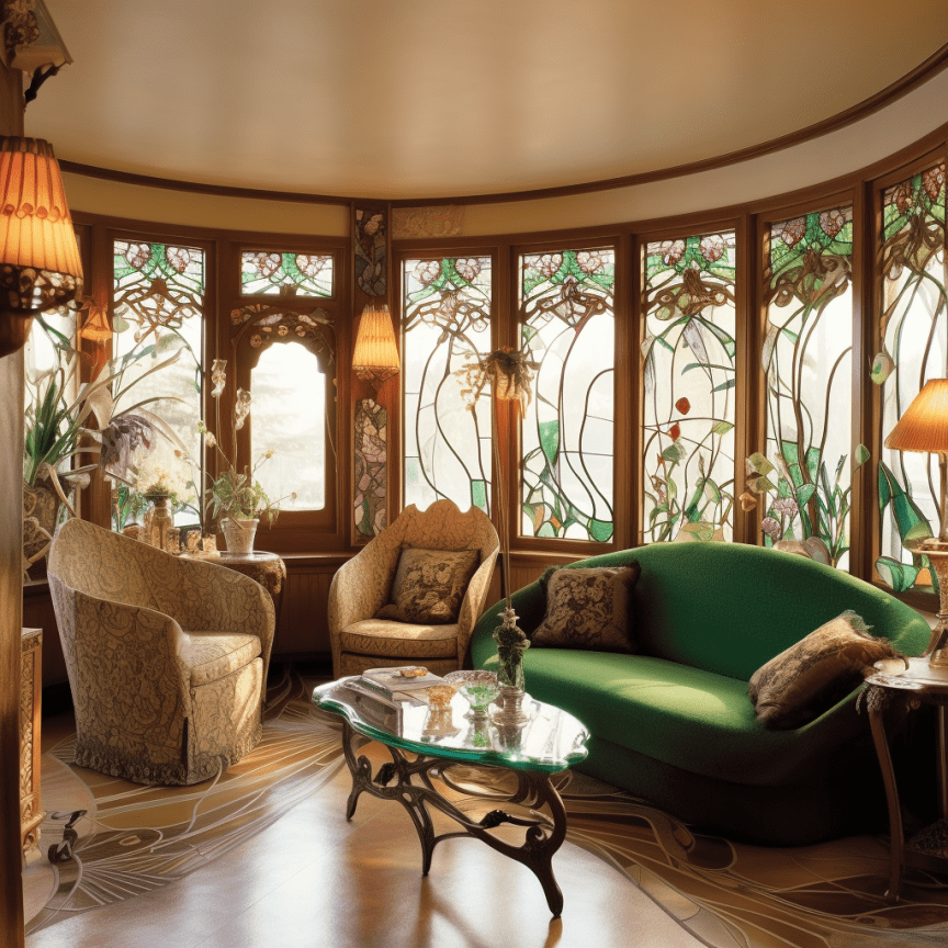 Art Nouveau Eetkamer - sfeervolle eetkamer 14