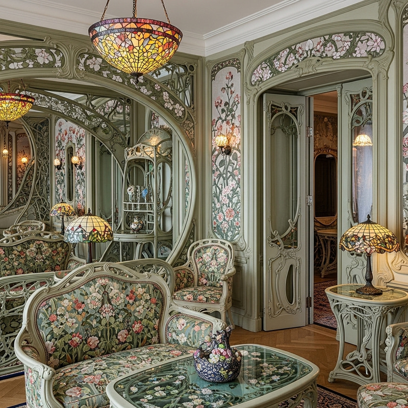 Art Nouveau Werkkamer - sfeervolle werkkamer 20