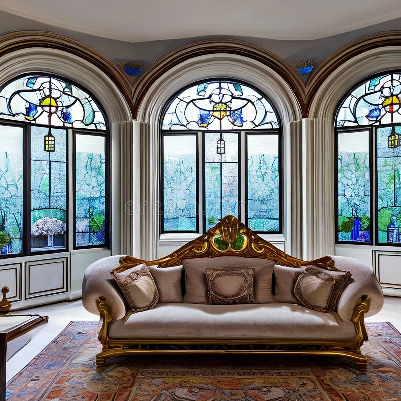Art Nouveau Woonkamer - sfeervolle woonkamer 1