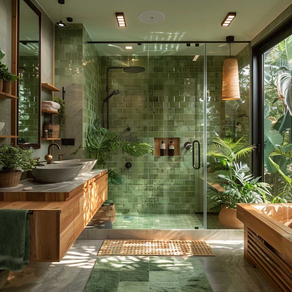 Biophilic Design Badkamer - sfeervolle badkamer 10