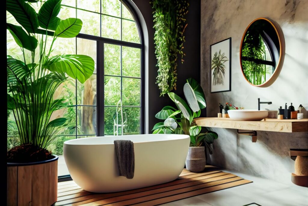Biophilic Design Badkamer - sfeervolle badkamer 2