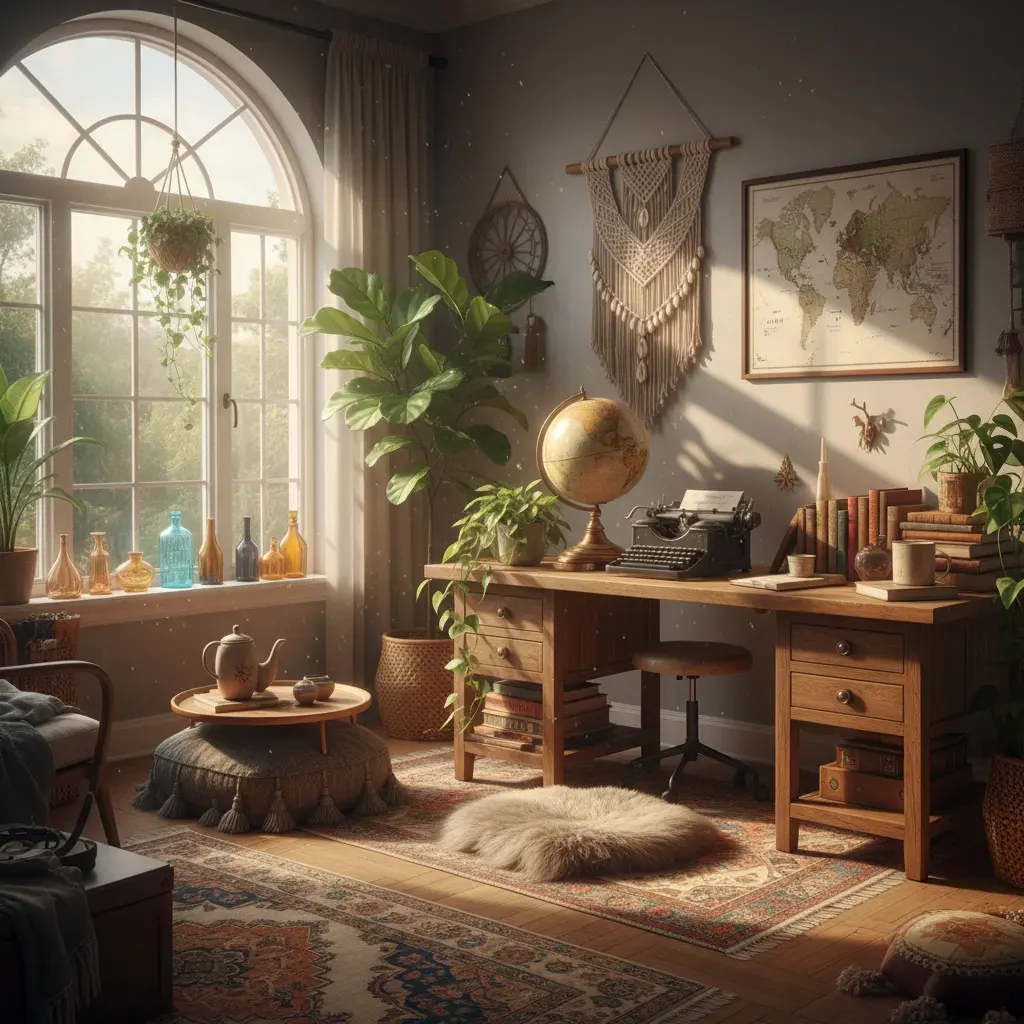 Bohemian Werkkamer - ochtendlicht