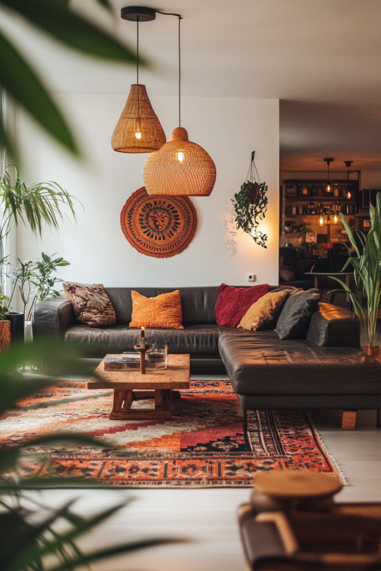 Bohemian Woonkamer - sfeervolle woonkamer 10