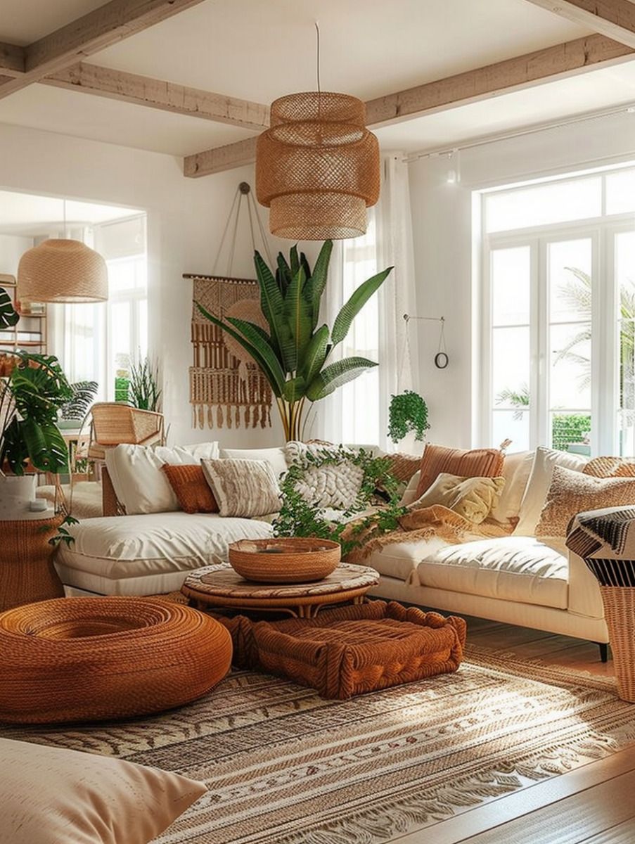 Bohemian Woonkamer - sfeervolle woonkamer 19