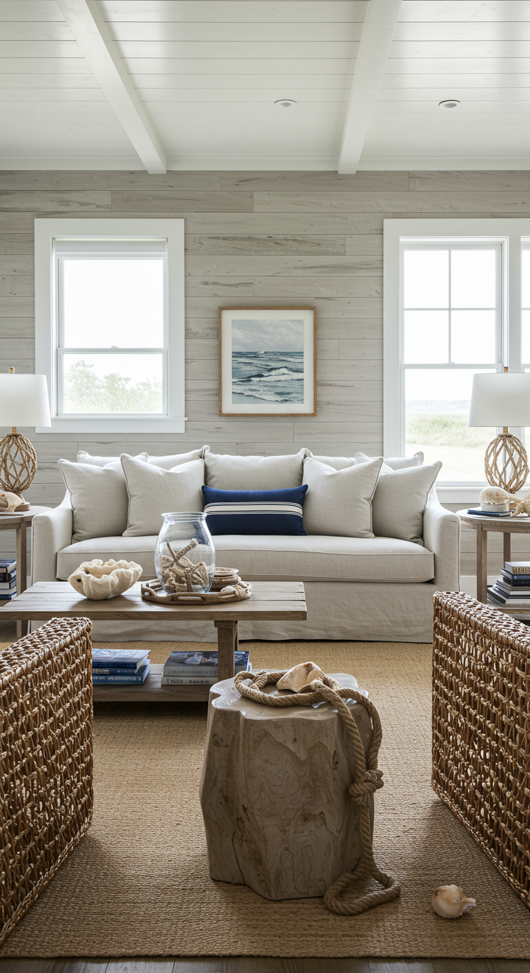Coastal Woonkamer - sfeervolle woonkamer 7