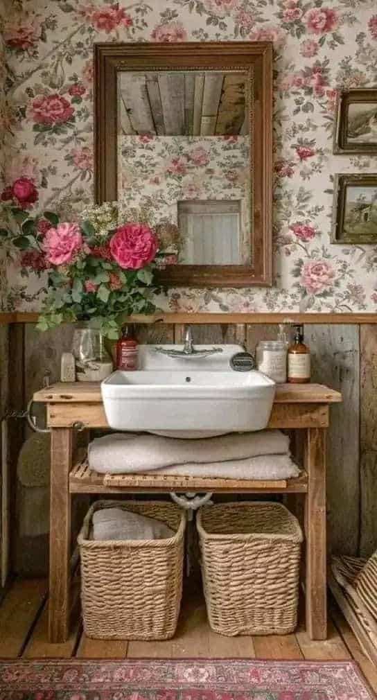 Cottagecore Badkamer - sfeervolle badkamer 2