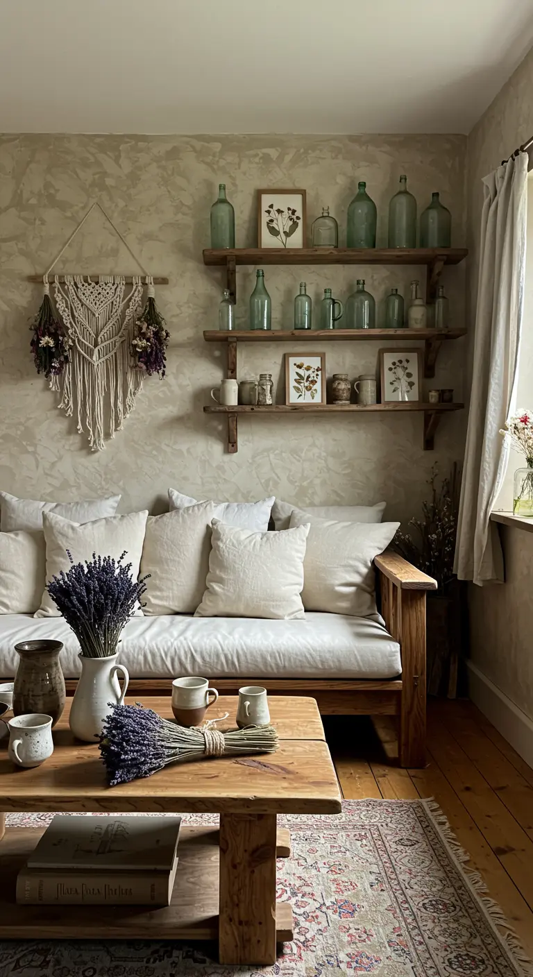 Cottagecore Woonkamer - sfeervolle woonkamer 5