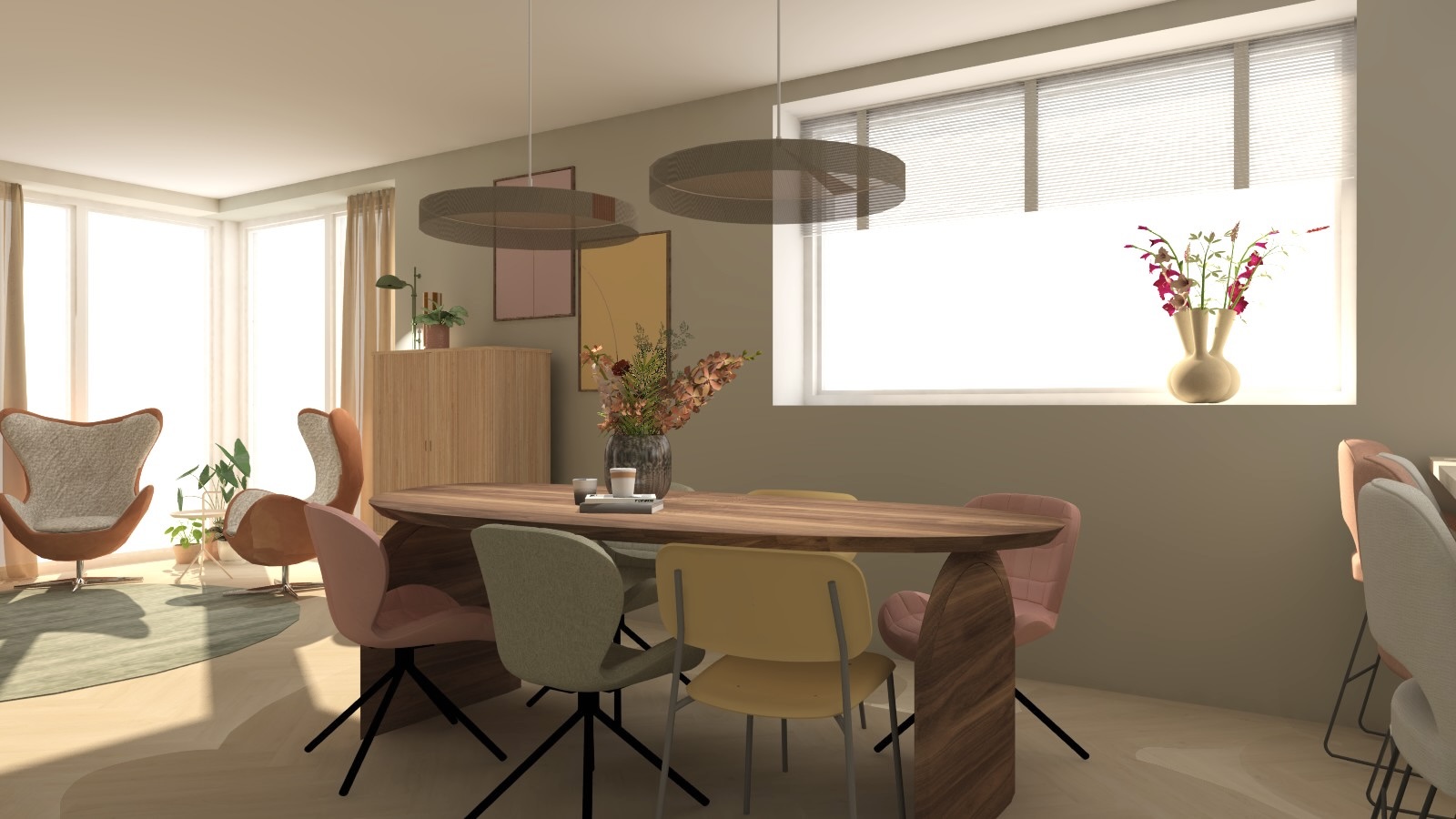 Dopamine Decor Eetkamer - sfeervolle eetkamer 17