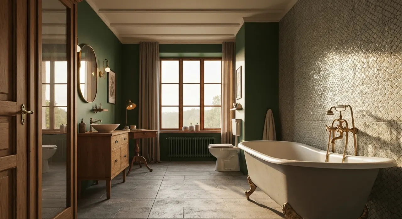 Eclectisch badkamer