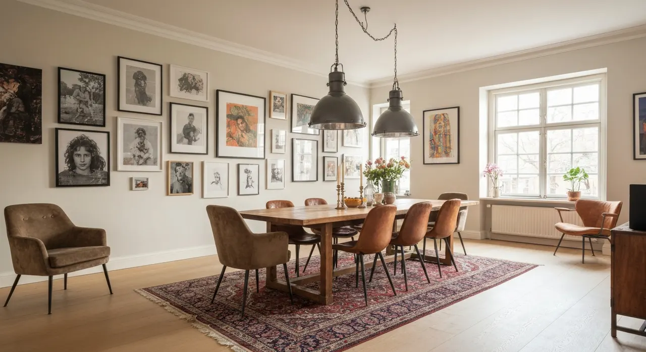Eclectisch eetkamer