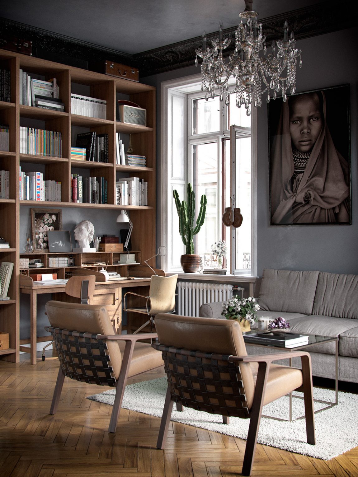 Eclectisch Woonkamer - sfeervolle woonkamer 3
