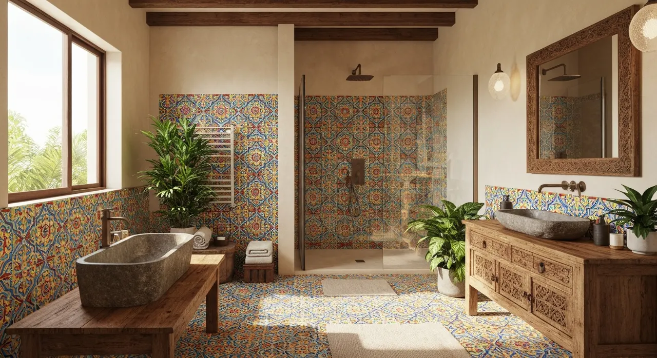 Ethnostijl badkamer