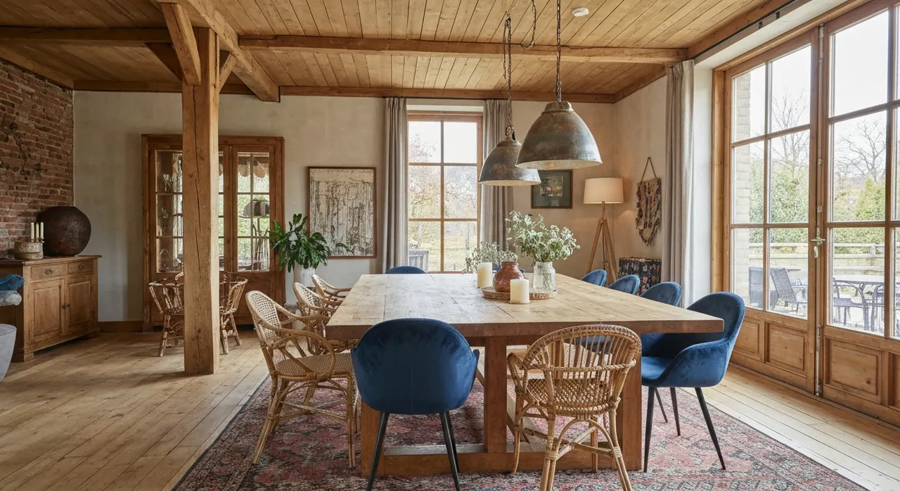 Ethnostijl eetkamer