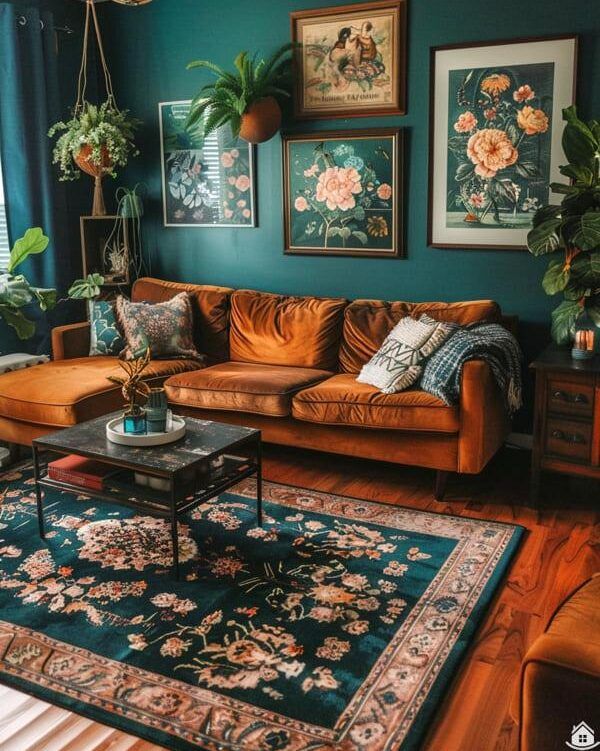 Grandmillennial Woonkamer - sfeervolle woonkamer 20