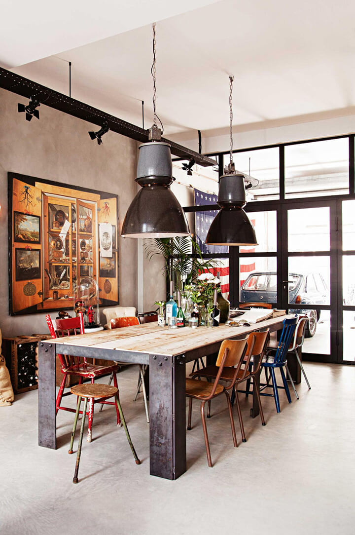 Industrial Eetkamer - sfeervolle eetkamer 7
