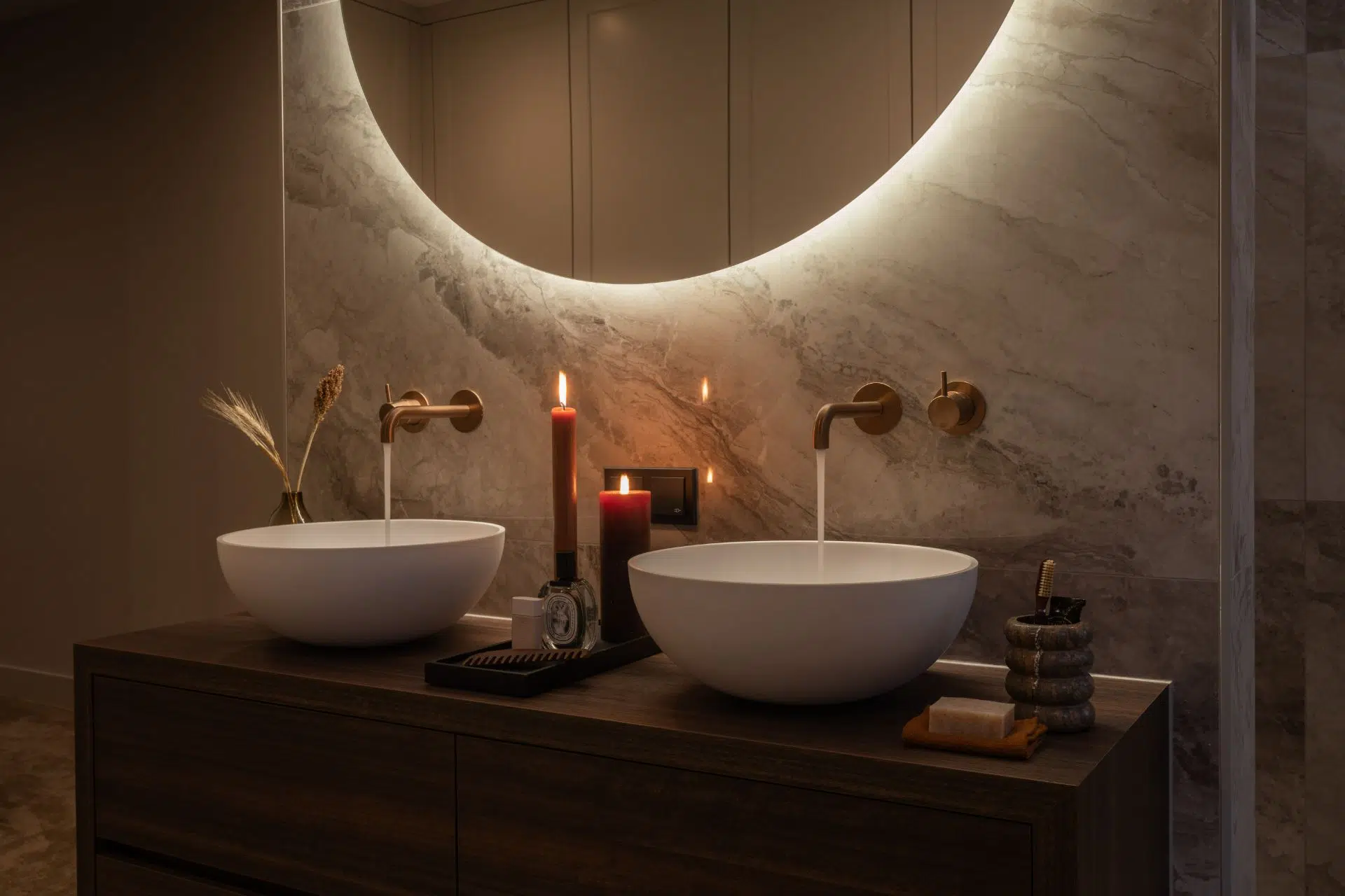 Italiaans Design Badkamer - sfeervolle badkamer 3