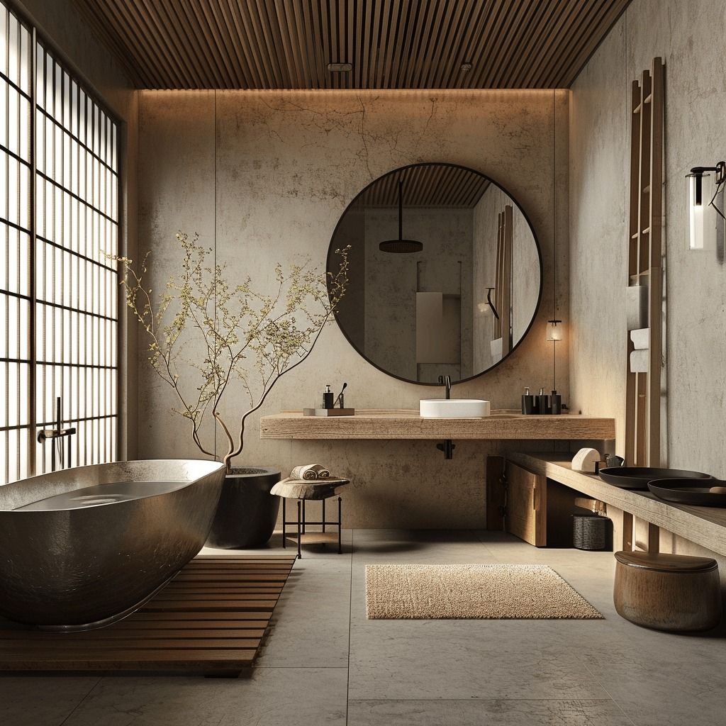 Japandi Badkamer - sfeervolle badkamer 5