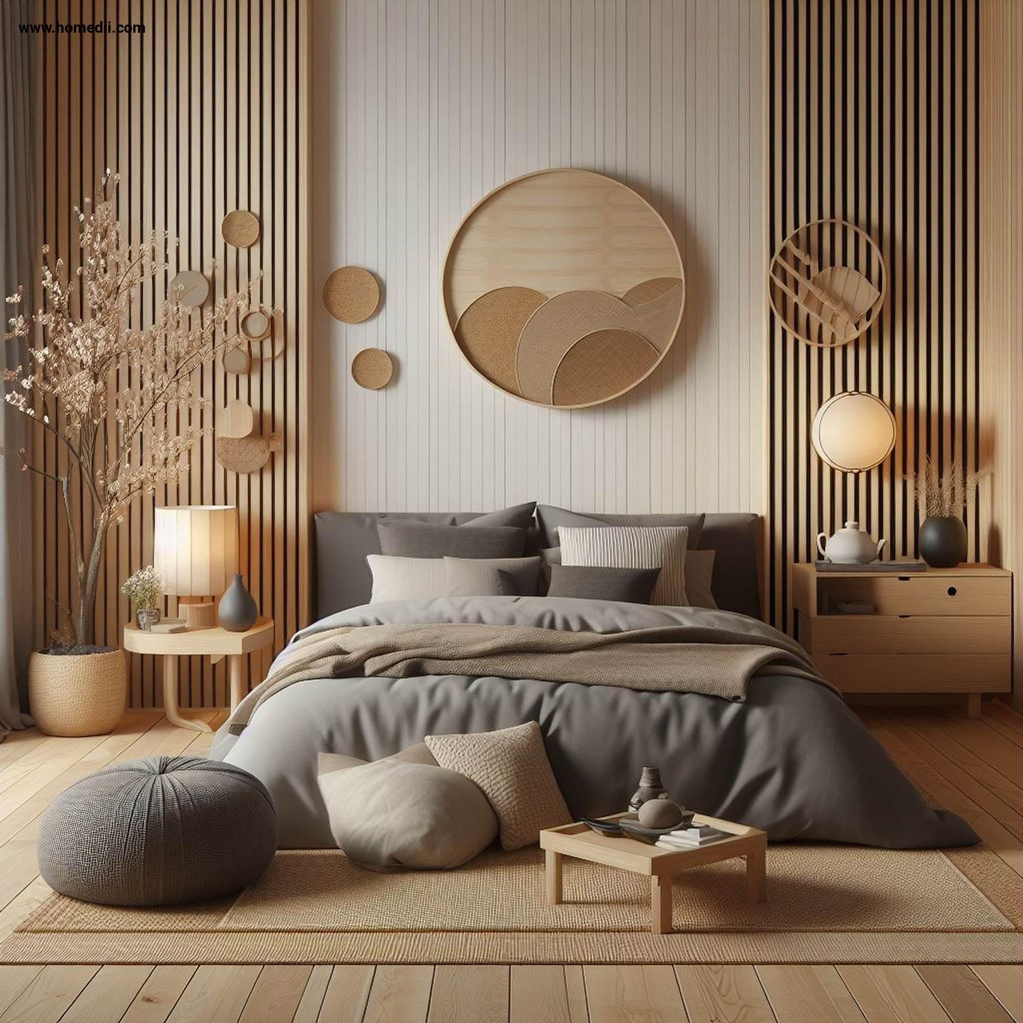 Japandi Slaapkamer - sfeervolle slaapkamer 12