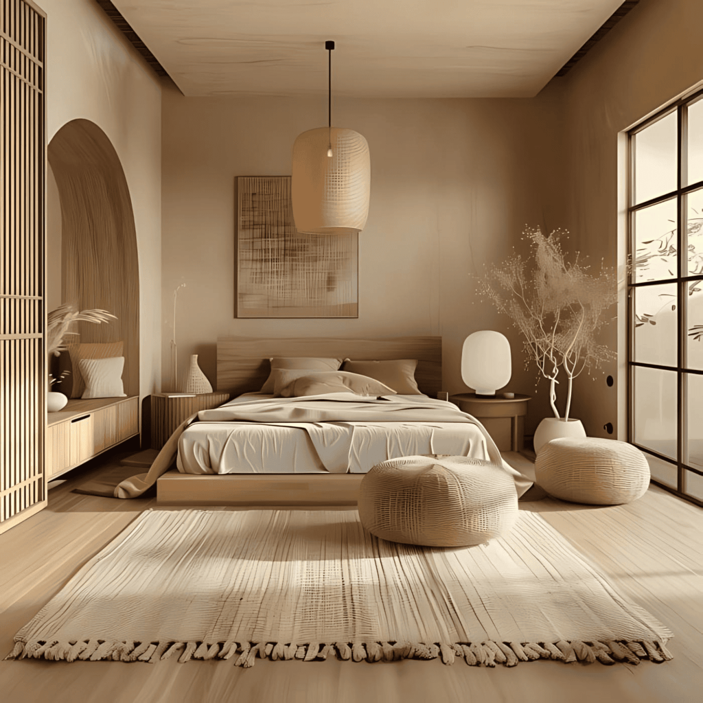 Japandi Slaapkamer - sfeervolle slaapkamer 15