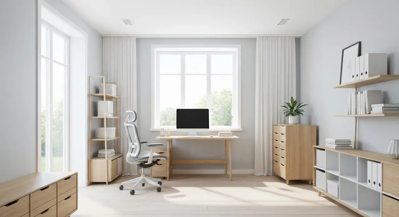 Japandi werkkamer