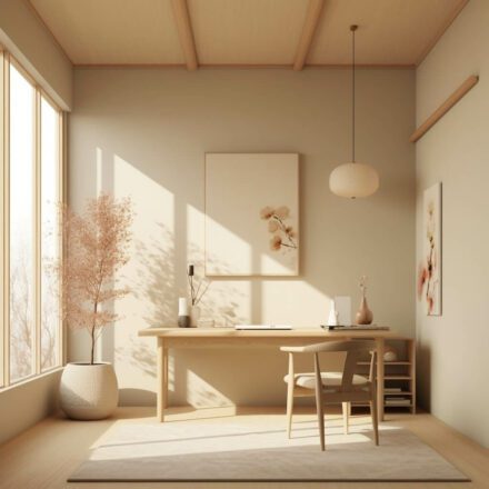 Japandi Werkkamer - sfeervolle werkkamer 10