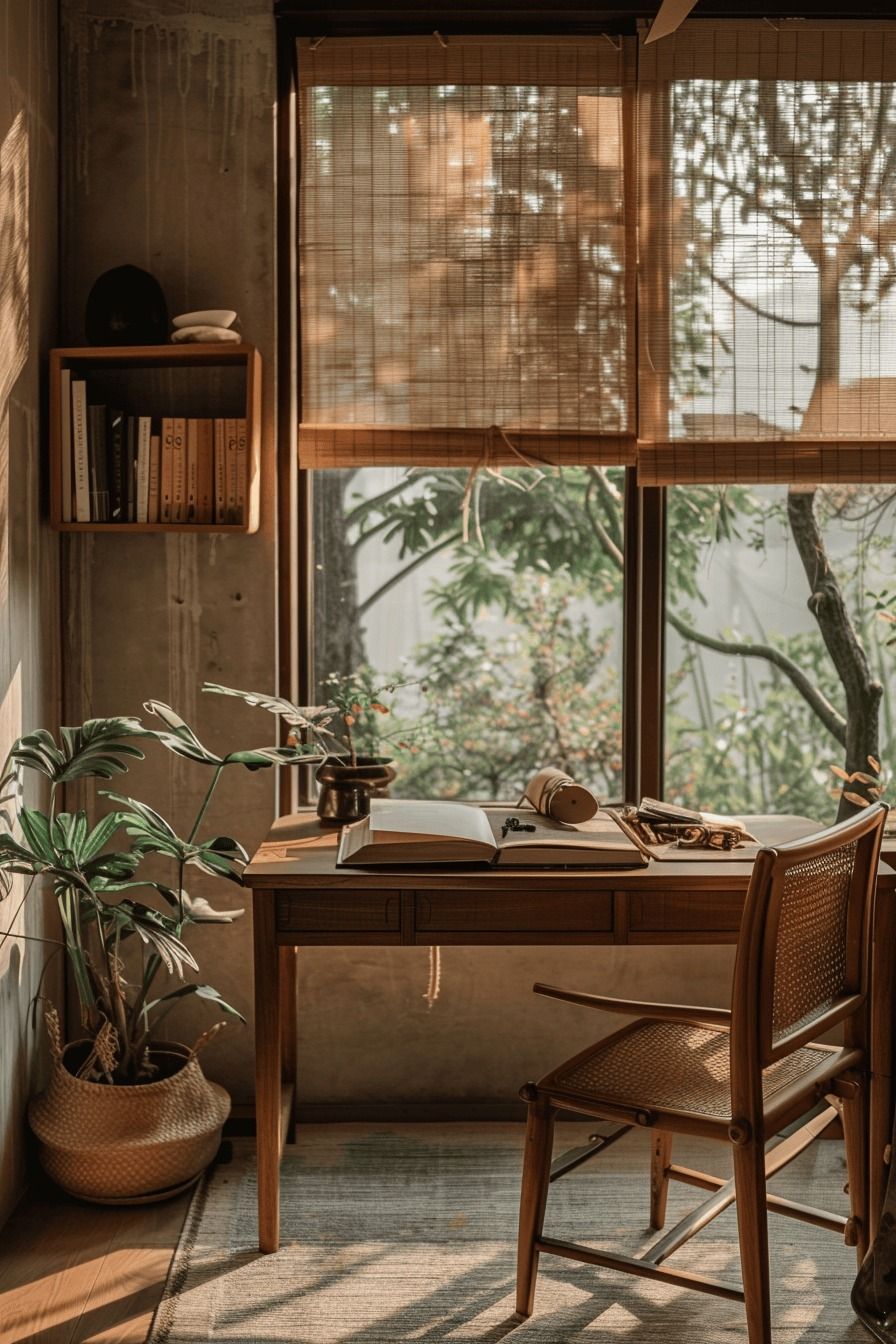 Japandi Werkkamer - sfeervolle werkkamer 5