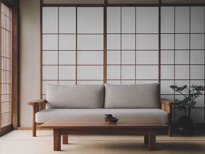 Japans Zen Woonkamer - sfeervolle woonkamer 1