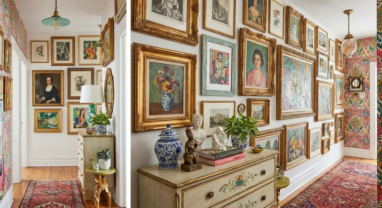 Maximalistisch Hal - galerij wand