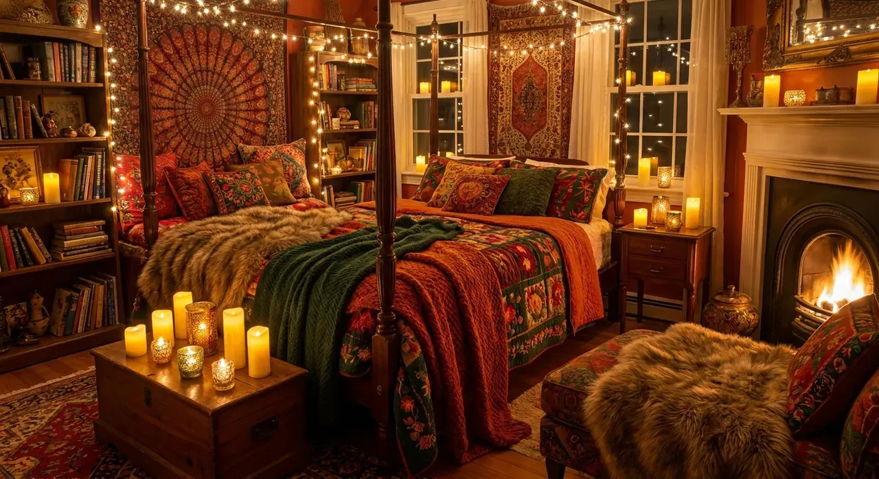 Maximalistisch Slaapkamer - seizoensvariant