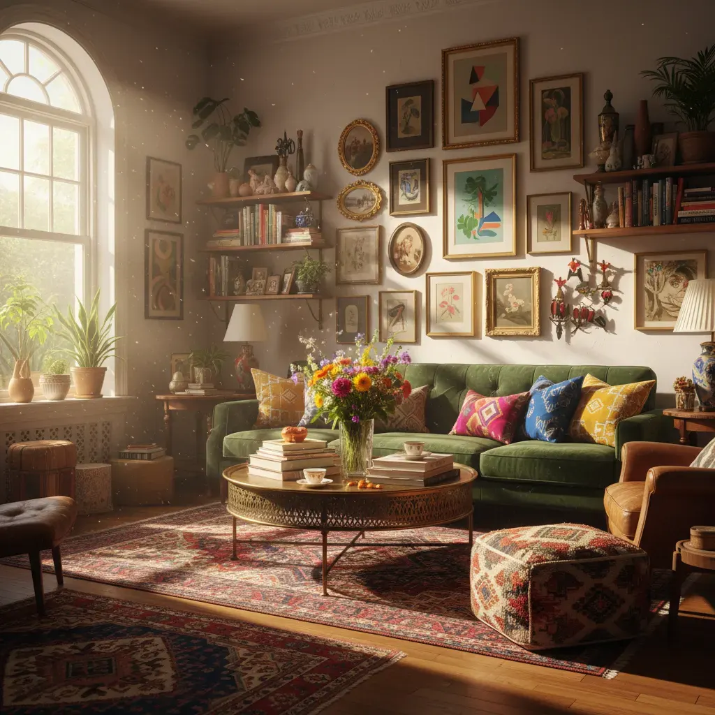Maximalistisch Woonkamer - ochtendlicht