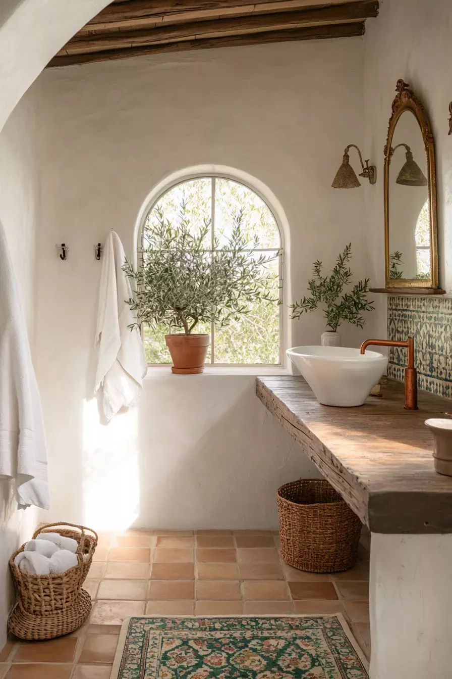 Mediterraans Badkamer - sfeervolle badkamer 11