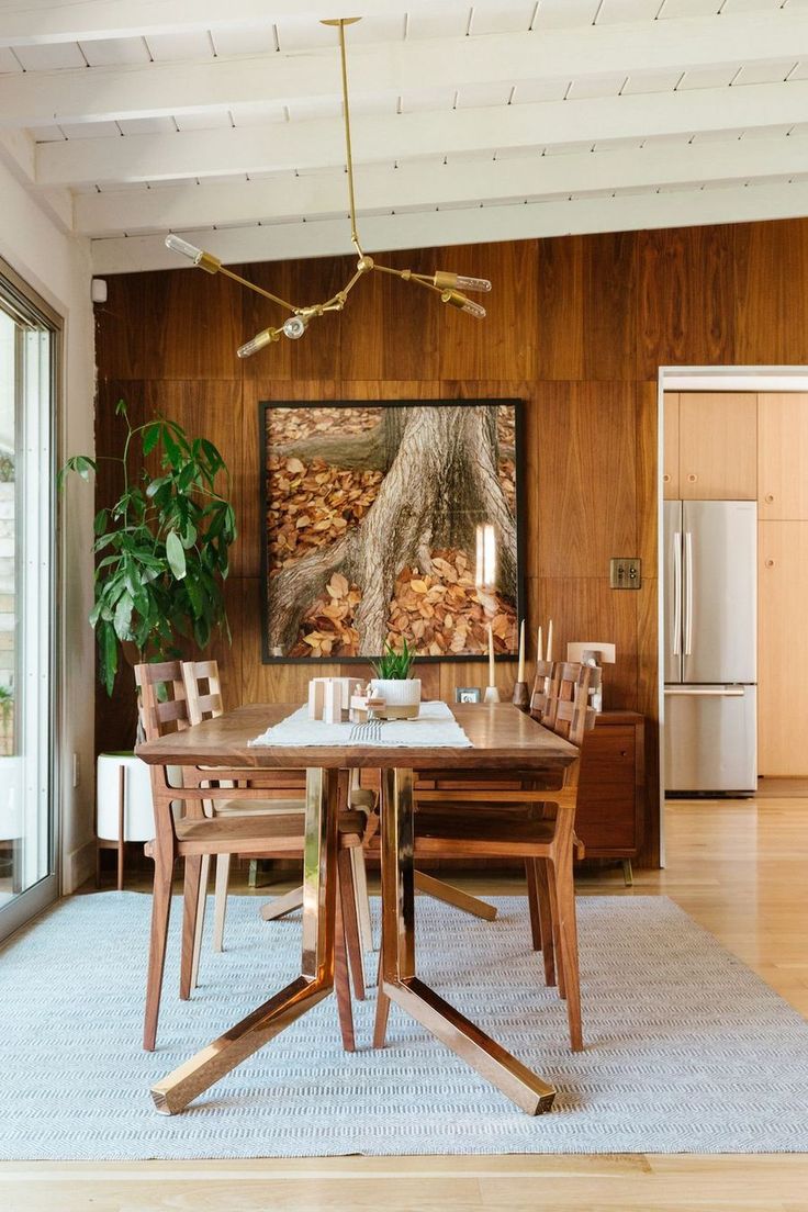 Midcentury Modern Eetkamer - sfeervolle eetkamer 9