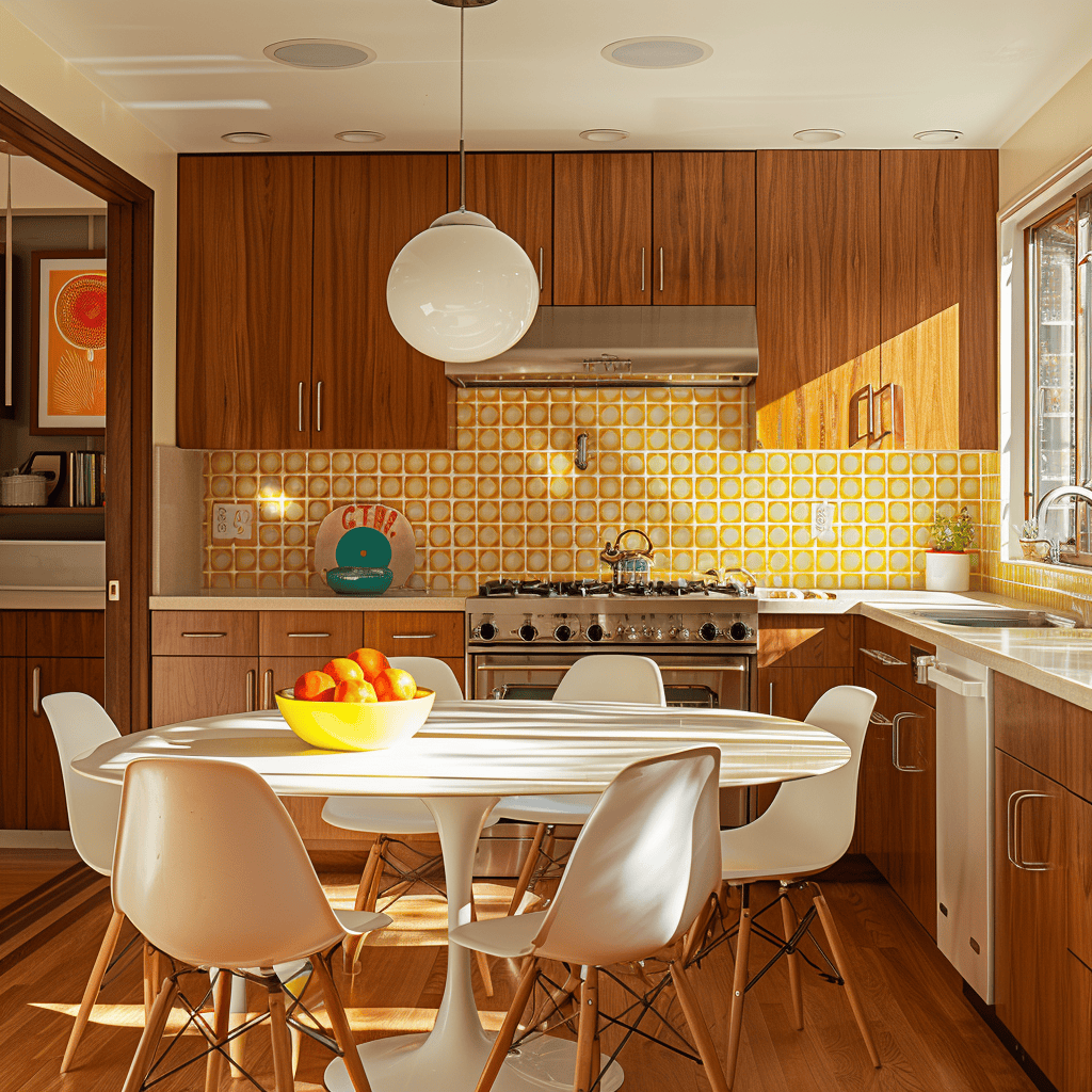 Midcentury Modern Keuken - sfeervolle keuken 2