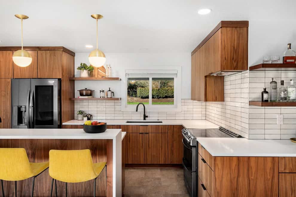 Midcentury Modern Keuken - sfeervolle keuken 3