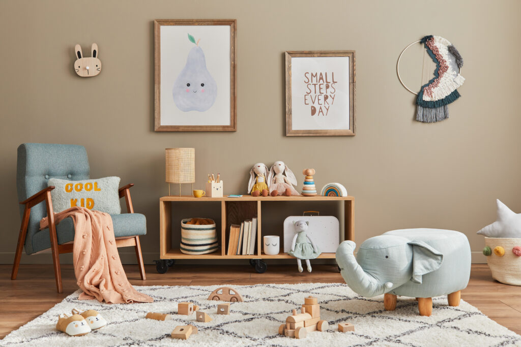 Midcentury Modern Kinderkamer - sfeervolle kinderkamer 11