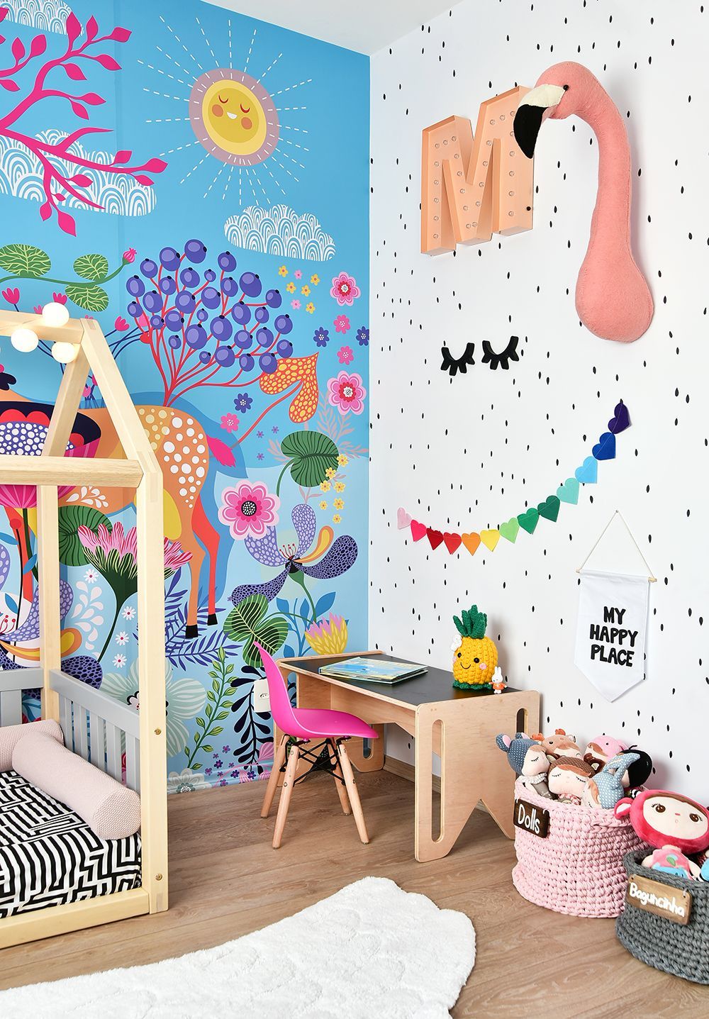 Midcentury Modern Kinderkamer - sfeervolle kinderkamer 12