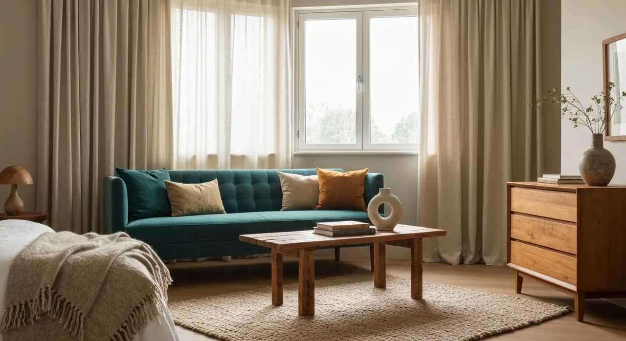 Midcentury Modern Slaapkamer - kleurenpalet en sfeer