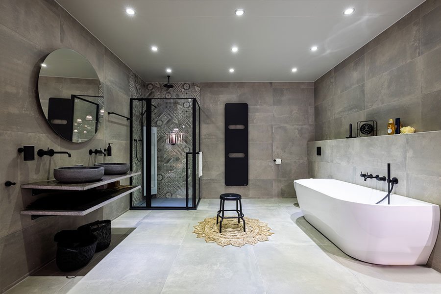 Modern Klassiek Badkamer - sfeervolle badkamer 11