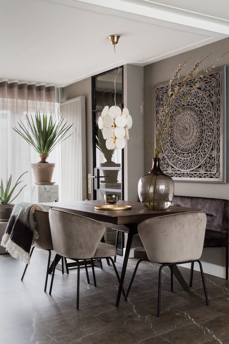 Modern Klassiek Eetkamer - sfeervolle eetkamer 11