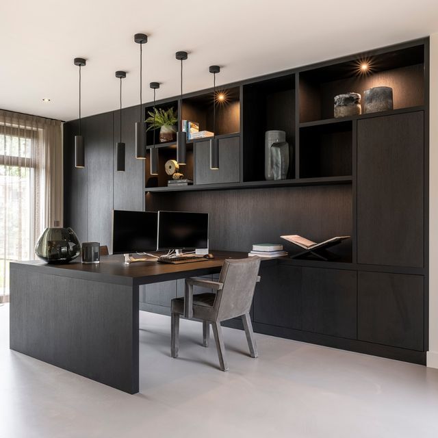 Modern Klassiek Werkkamer - sfeervolle werkkamer 1